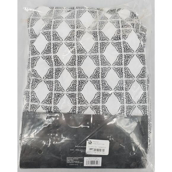 Threshold Ironing Board Cover Black White 48in L x 2in H x 18in W New - Picture 5 of 6